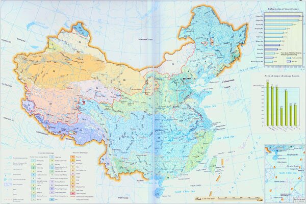 map of china. Map of China River Systems.