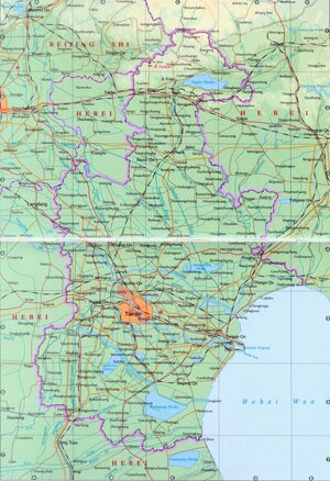 China Tianjin Map 2. Click to view larger version (1140* 1666 pixels 604 Kb)
