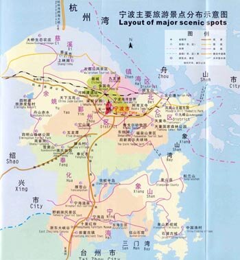 Ningbo Map, Map of Ningbo, China: Ningbo Travel Map