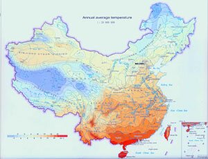 China Yearly Weather Chart